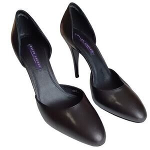 RALPH LAUREN‎ COLLECTION Purple Label Shoes Heels Pumps D'Orsay Size 8.5 Black